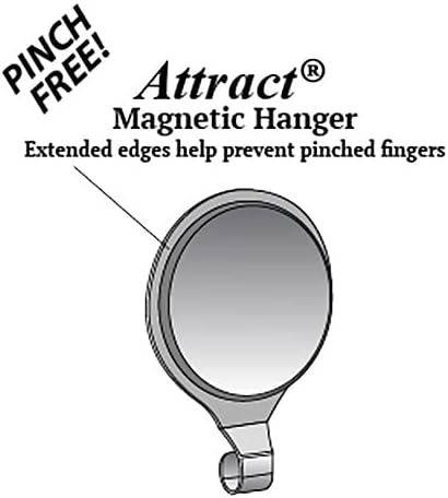 Haute Decor Attract Pinch-Free Magnetic Wreath Hanger (Brushed Copper) - 1 Pack - Safe Wreath Holder Hook for Metal Doors and Surfaces