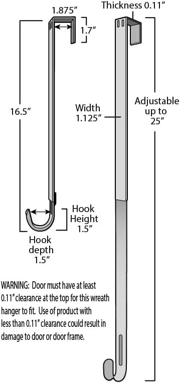 Haute Decor Adjustable Length Metal Wreath Hanger with 4 Interchangeable Icons - Oil-Rubbed Bronze (American Flag/Pumpkin/Snowflake/Reindeer) 4 Wreath Hangers in 1, for Every Season