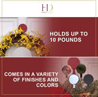 Haute Decor Attract Magnetic Hanger, 1 Pack - Strong Magnet Hook for Metal Doors and Surfaces