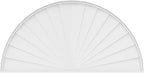84"W x 42"H x 2"P Half Round Sunburst Architectural Grade PVC Pediment