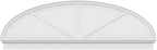 86" W x 28-3/8"H x 2-3/4"P Elliptical 3 Spoke Architectural Grade PVC Combination Pediment