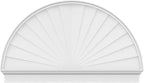 60"W x 36-3/4"H x 2-3/4"P Half Round Sunburst Architectural Grade PVC Combination Pediment