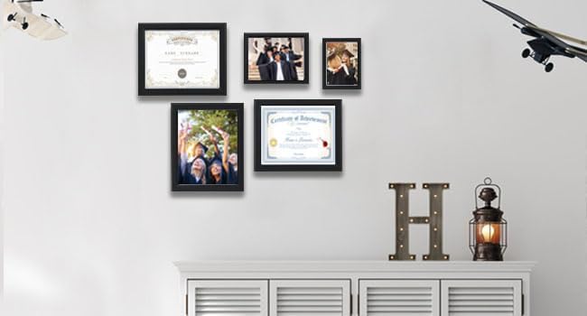 10x10 wood Picture Frame Set of 3, Made of Real Glass for 10x10 Black Frames, Wall and Tabletop Display Photo Frame for Home Décor Gallery Family Wedding Memorial Pic Frame Gift