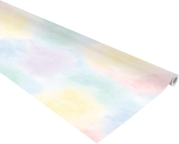 Fadeless Bulletin Board Paper, Fade-Resistant Paper for Classroom Decor, Watercolor, 48" x 50', 1 Roll