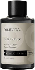 VINEVIDA [4 Fl Oz] Cuban Tobacco Fragrance Oil for Cold Air Diffusers, Essential Oils for Diffuser Oil Refill & Air Freshener Room Spray