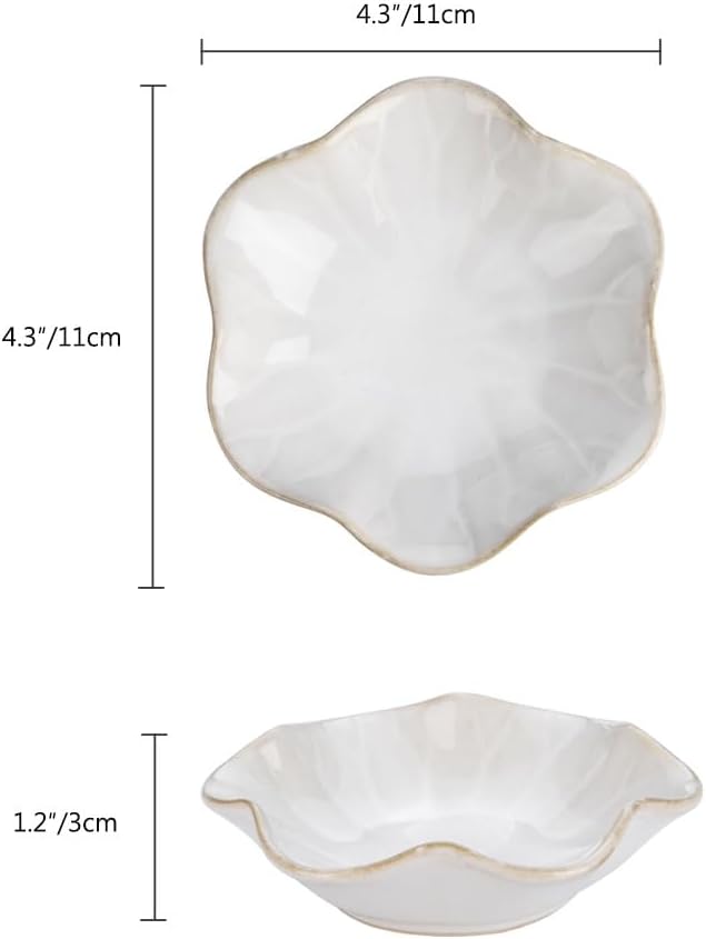 JAMEND CLXP 2PCS Lotus Leaf Shape Ring Holder Dish, Small Key Bowl, Ceramic Trinket Tray Jewelry Dish Organizing Necklace Earrings for Mom Friend Sister, All Jewelries Are NOT Included. White +Pink.…