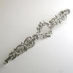 Nickel 15" H Victorian Heart Wreath Hanger. - Set of 2