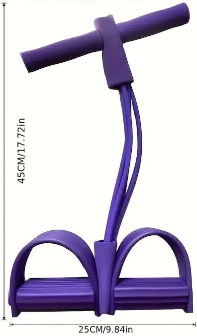 21 Fitness Resistance Bands Set with 4 Tube Pedal Ankle Puller - Multifunction Tension Rope for Abdomen Waist Arm Leg Stretching, Sit-Up Assistance Elastic Strength Bands with Handles