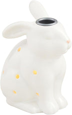 Mud Pie Led Bunny Taper Holder; Large 6" x 4 1/2"