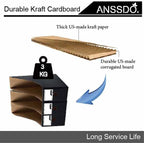 ANSSDO 12 Pack Black Cardboard Magazine Holder Premium Magazine File Holder Magazine Organizer, Magazine Storage Box, Large Volume Magazine File Organizer as Book Bins or Folder Holder for Desk