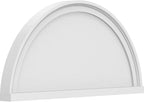26"W x 13"H x 2"P Half Round Smooth Architectural Grade PVC Pediment