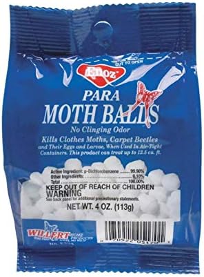 para Moth Balls Kills Clothes Moths and Carpet Beetles, 4 oz Bag (2 Pack)