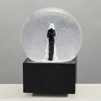Personalization Universe Personalized Wedding Couple Musical Snow Globe - Engraved Names & Message, Plays Wedding March Music, Ideal Wedding Gift, Tabletop Decor, Custom Keepsake, Anniversary