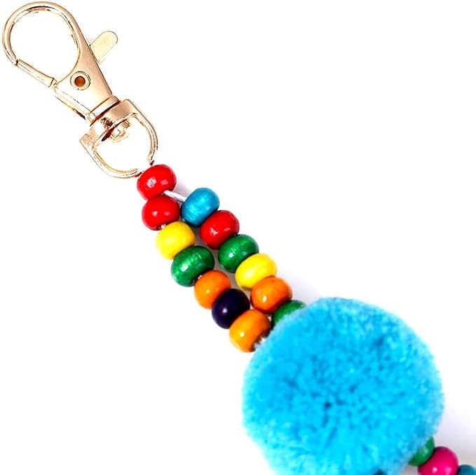 6Pcs Handcrafted Decorative Tassels for DIY Craft Home Décor Handmade Tassels Blue