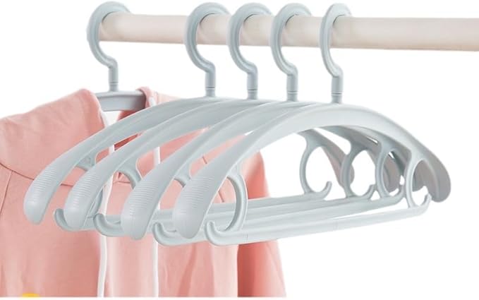 10 Pack Heavy Duty Coat Hangers 25lb Load Capacity Swivel Suit Clothes Hanger Wide Shoulder Jacket Hangers Thick Large Oversize Non Slip Coat Hanger (Blue)