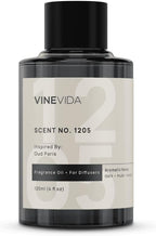 VINEVIDA [4 Fl Oz] Scent NO. 1205 Fragrance Oil for Cold Air Diffusers, Aromatic Notes of Dark Musk Oud Wood, Essential Oils for Diffuser Oil Refill & Air Freshener Room Spray