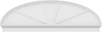 82" W x 27-3/8"H x 2-3/4"P Elliptical 4 Spoke Architectural Grade PVC Combination Pediment