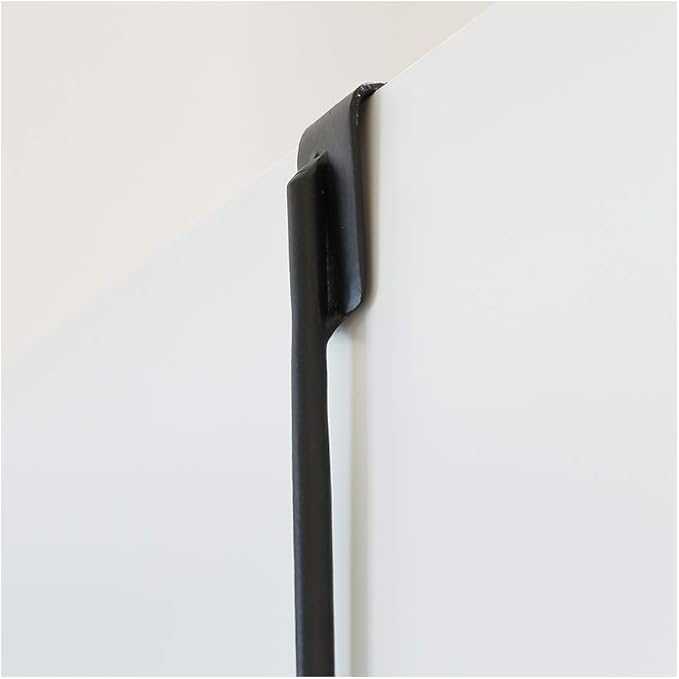 Jemeni 16" Heavy Duty Wreath Hangers for Front Door (2 Pack), 35LBS Matte Iron Over The Door Hook, No Tools Needed Black Wreath Holder
