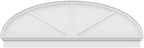 74" W x 25-3/8"H x 2-3/4"P Elliptical 3 Spoke Architectural Grade PVC Combination Pediment