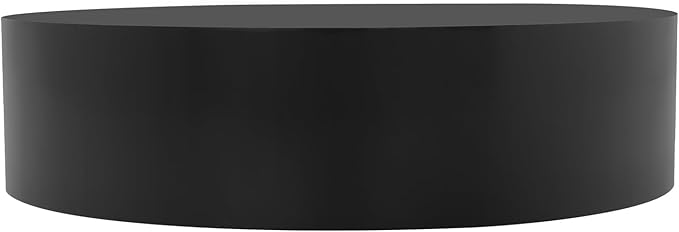 Round Display Pedestal Stand, Event Decor Display Plinth Stands, Bridal Shop Cylinder Plinth Raiser Table, Party Event Decor Circle Pedestal Stand for Boutiques Model Air Conditioner Heightening (Black, 23.6*5.9in)