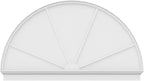 80"W x 46-3/4"H x 2-3/4"P Half Round 4 Spoke Architectural Grade PVC Combination Pediment