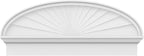 40" W x 16-7/8"H x 2-3/4"P Elliptical Sunburst Architectural Grade PVC Combination Pediment