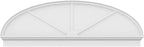 78" W x 26-3/8"H x 2-3/4"P Elliptical 3 Spoke Architectural Grade PVC Combination Pediment