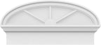 26" W x 13-3/8"H x 2-3/4"P Elliptical 3 Spoke Architectural Grade PVC Combination Pediment