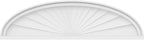 40" W x 11" H x 2" P Elliptical Sunburst Architectural Grade PVC Pediment