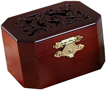 WESTONETEK Vintage Wood Carved Mechanism Musical Box Wind Up Music Box Gift for Christmas/Birthday/Valentine's Day, Melody You are My Sunshine