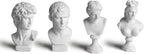Garwor 4Pcs/Set Classic Mini Greek Bust Resin Sculptures and Statues, Home Décor, Michelangelo Sculpture Figurine, David Venus Agrippa Aphrodite, Mini 2.7” Resin Figure Sculpture Crafts