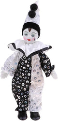 Maxyoung 9 Inch Porcelain Clown Doll Vintage Dolls Figurine, Collectible Figure, Hand Painted Toy, Christmas Halloween Birthday Gift, Movable Joints
