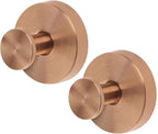 Linwnil Suction Cup Wreath Hanger，Suction Cup Hooks Hanging 10 Lbs，Waterproof Suction Cup Wreath Holder for Windows, Shower, Wreaths，Smooth Doors (Rosegold, 2 Pack)
