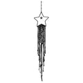 MECCANIXITY Macrame Dream Catchers, Black Handmade Star Design Woven Cotton Dream Catcher Wall Hanging for Home Bedroom Decoration Ornament Craft Gift