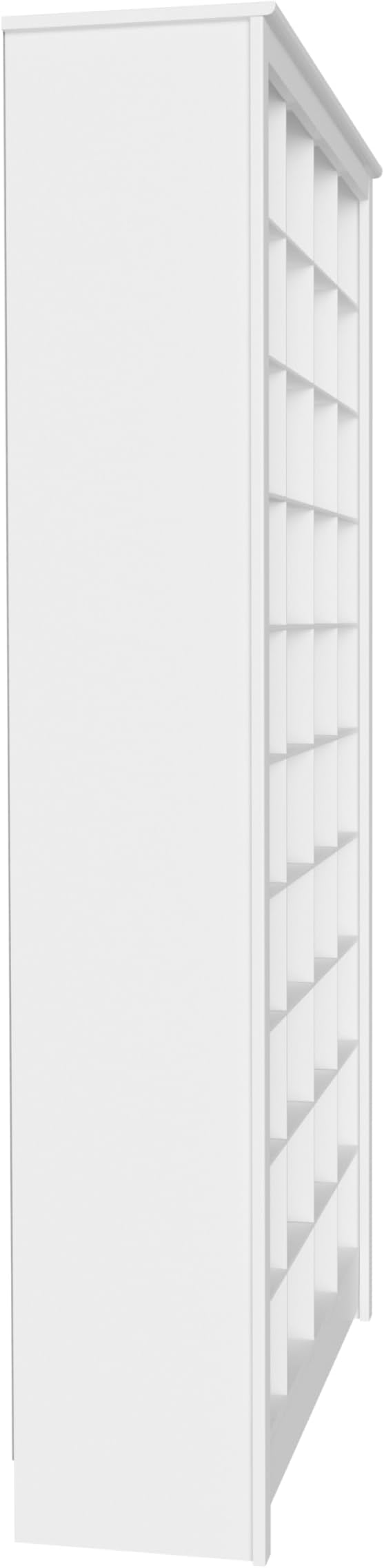 Prepac White Tall Storage Cabinet, Shoe Cabinet, Cube Storage Organizer with 40 Shoe Cubbies 13" D x 39.5" W x 72.5" H, WUSG-0011-1