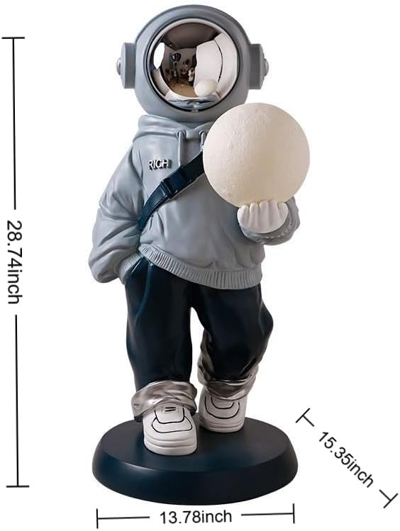 Astronaut Statue, Astronaut Sculpture, Home Decor Sculpture, Cool electroplated mask Decoration, Large Astronaut Ornament