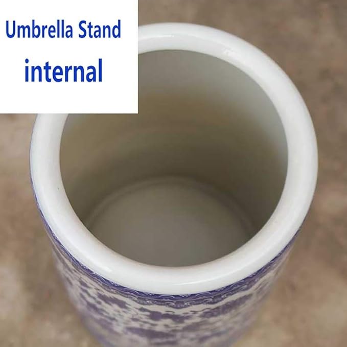 Umbrella Stands,Umbrella Stand - Porcelain Indoor Entryway, Home Front Door Umbrellas Holder for Canes Walking Sticks, 40 X 24Cm,Style-1