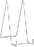 Plate Holder Easel Display Stand - 8 inch Metal Plate Stands for Display - Tabletop Picture Stand - Silver Iron Easels for Display Pictures | Photo Frames | Book | Decorative Plates | Plaque -2 Pack