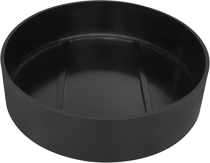 Round Display Pedestal Stand, Event Decor Display Plinth Stands, Bridal Shop Cylinder Plinth Raiser Table, Party Event Decor Circle Pedestal Stand for Boutiques Model Air Conditioner Heightening (Black, 23.6*5.9in)