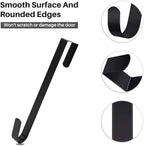 Christmas Wreath Hanger, 30 cm Metal Wreath Hanger for Front Door, Wall or Decorations (Black)