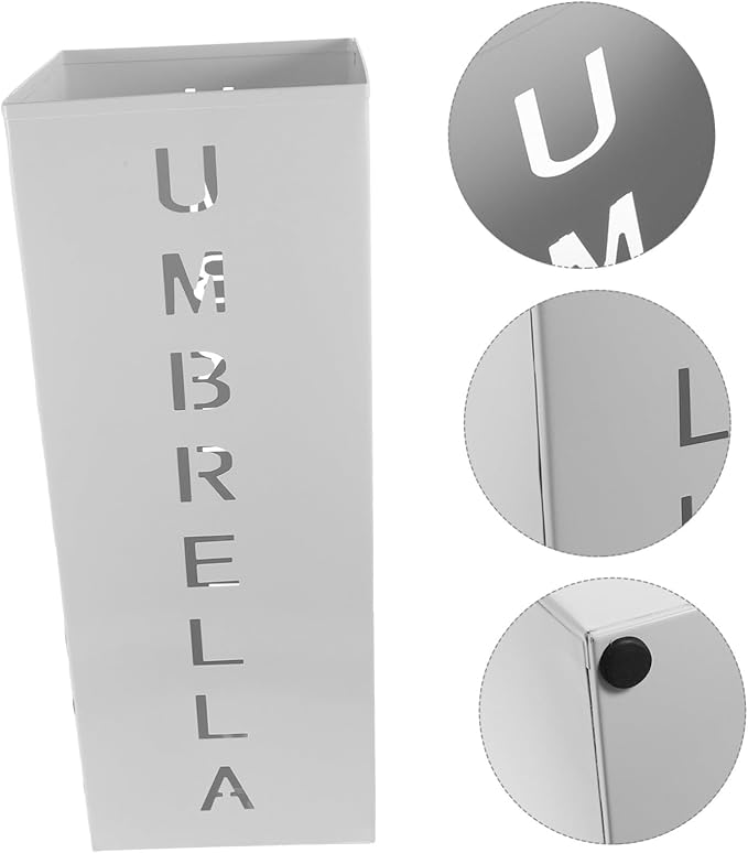Metal Umbrella Bucket Stand Long Umbrella Storage Rack Home Decorative Holder