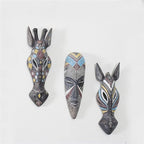 OTARTU African Mask Wall Sculpture Hand Carved African Tribal Wall Mask Art