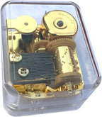 BinkeGG Play (Romance of Love (Romance De Amor)) Clear Acrylic Wind up Music Box with Sankyo Musical Movement (65 Tunes Option)