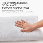 Feather Throw Pillow Inserts Set of 4, Soft Fluffy Rectangle 12 x 20 Inches Decorative Pillow Insert, Feather and Down Filled Euro Pillows for Bed, Couch and Cushion