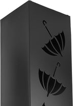 Asixxsix Umbrella Stand, Compact Space Saving Metal Umbrella Holder with Rustproof Water Proof Powder Coated Steel for Entryway Office Home Indoor Outdoor Storage