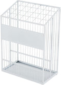 Umbrella Stand Hallway Entryway Storage Rack Umbrella Holder Large Capacity Metal Umbrella Holder Stand, Freestanding Umbrella Storage Stand with Four Non-Slip Feet, Canes Walking Sticks Swords(White,