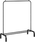 Clothes Rack Metal Clothing Rack with Bottom Shelf Garment Rack for Hanging Clothes Shirts Jeans and Coats Black