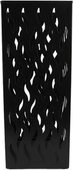 Metal Umbrella Holder, Square Umbrella Stand Rack for Entryway, 6.3" x 6.3" x 16.5" (Black)