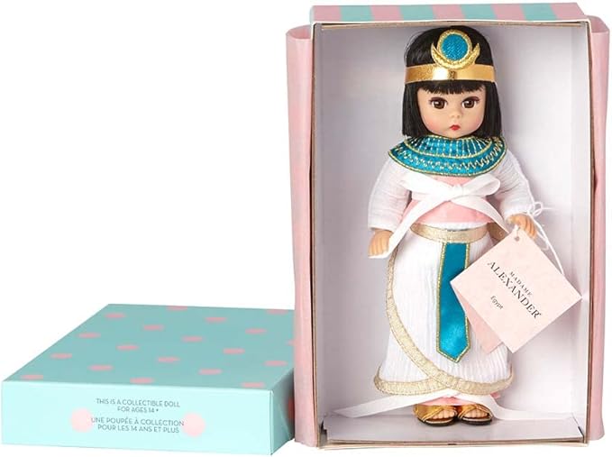 Madame Alexander 8-inch Egypt Collectible Doll, Medium Skin Tone/Brown Eyes/Black Hair