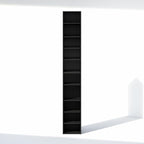 Furinno PASIR 10-Tier Closet Organizers and Storage, Open Shelf, Storage Organizer, 12-Inch Width, for Closet, Bedroom, Blackwood